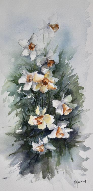 Jonquilles et narcisses - Marie-Charlotte Houpeurt-Chauffeté