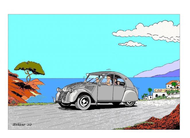 La 2cv du bonheur - JCR - Cliquer pour afficher en grand