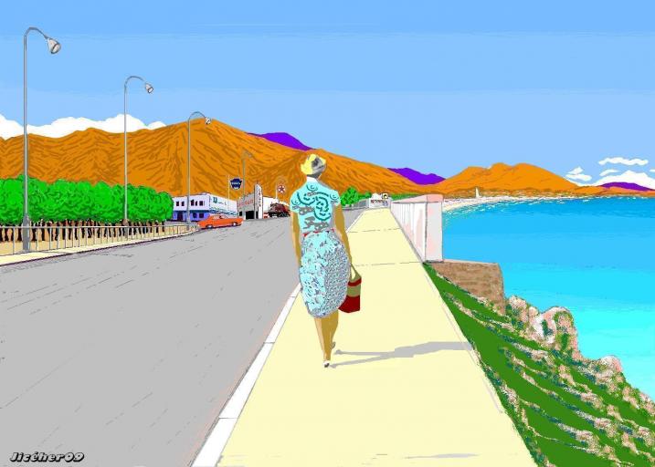 La femme qui marche - JCR - Click to enlarge