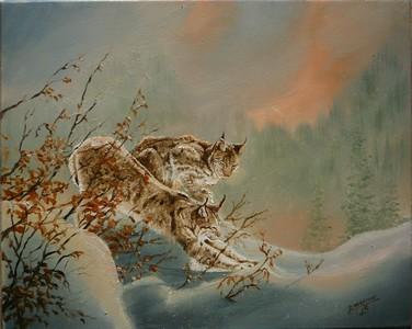 couple de lynx - Bernadette Marechal