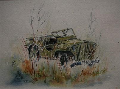 vieille jeep - Bernadette Marechal