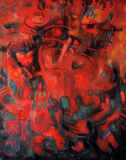 masque rouge - Nacer Eddine Douadi