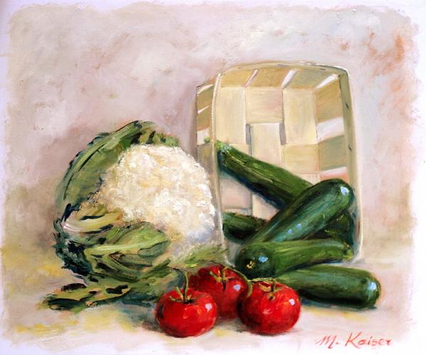 NATURE MORTE HUILE - Marièle Kaiser - Cliquer pour afficher en grand