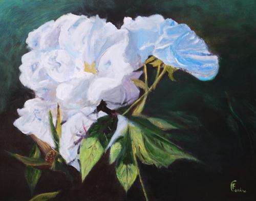Fleurs bleues - Françoise Cariou
