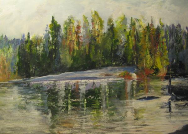 reflects Dryberry Lake - Françoise Cariou - Click to enlarge