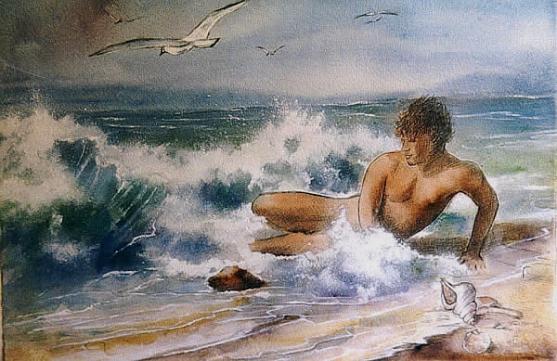 Bain de mer - Fran Zainal