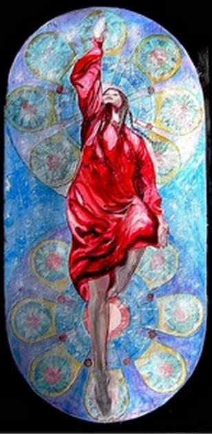 Danseuse au vitrail - Ludmila Constant