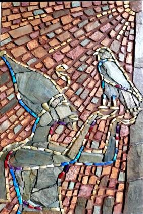 Pharaon portant Horus - Didier Cou