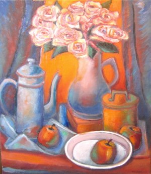 La cafetière et les roses - Henri Valachman