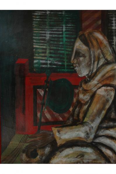 woman on bad - Syed Rayees Ahmed