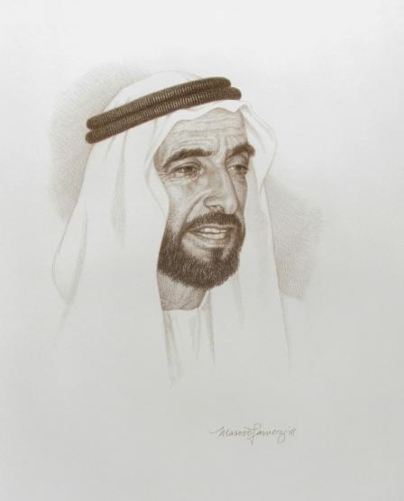 08- Sheikh Zayed Bin Sultan - Masood Parvez