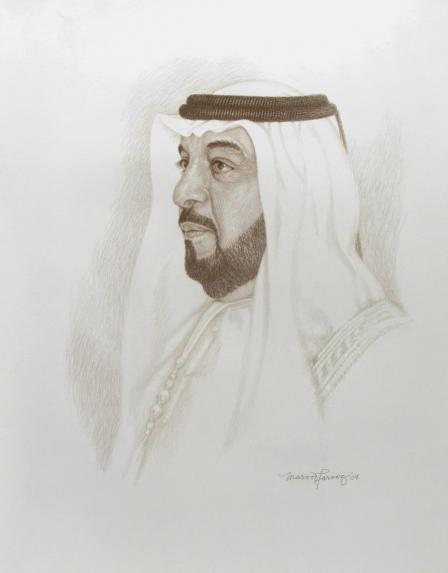 13- Sheikh Khalifa Bin Zayed - Masood Parvez