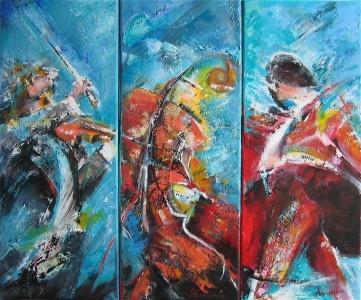 Triptyque corrida - Annick Prod'homme