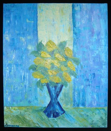 VASE BLEU - Helene Juaneda