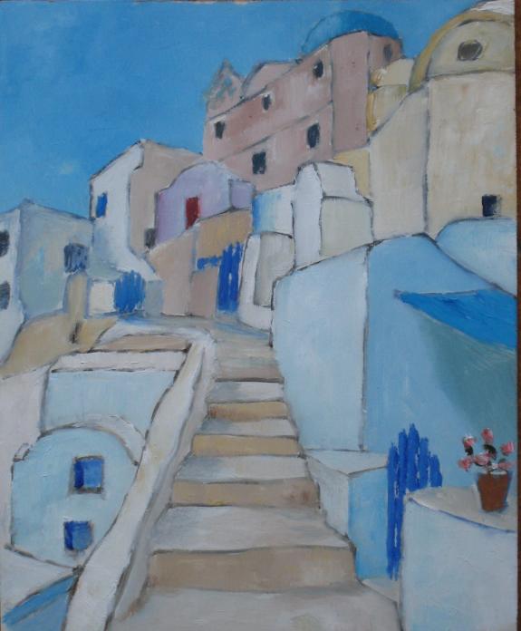 Escaliers à OIA - Georges Duval