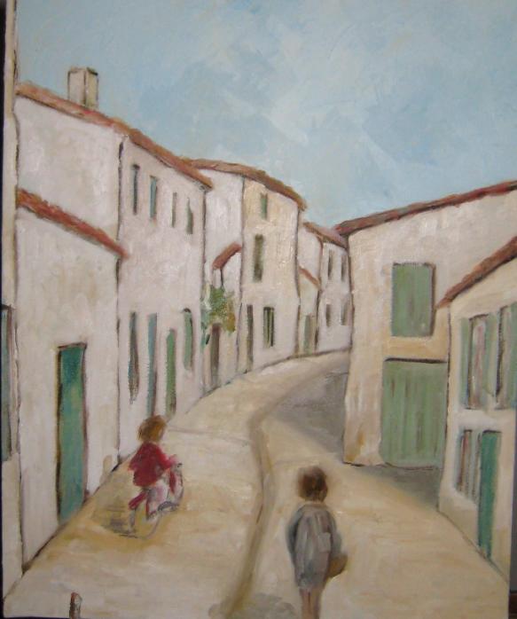 Rue d'Ars en Ré - Georges Duval - Click to enlarge