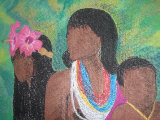 Femmes et enfant embera - Claire Caurez