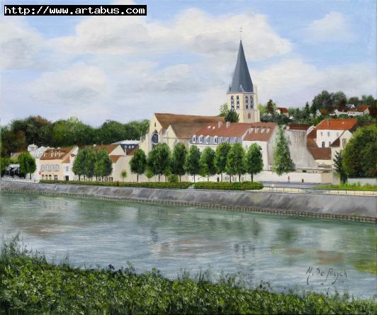 Andrésy vu de l'Ile Nancy - Michel de Ruyck