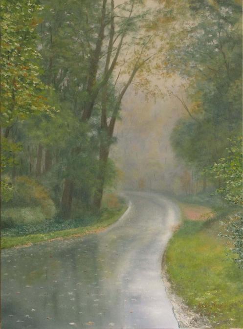 jour de pluie en forêt - Michel de Ruyck