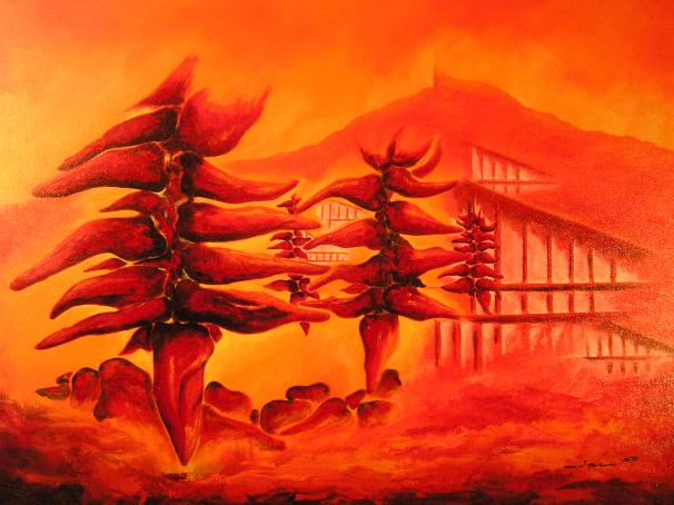 Piments rouges - Jacques Poncharal - Click to enlarge