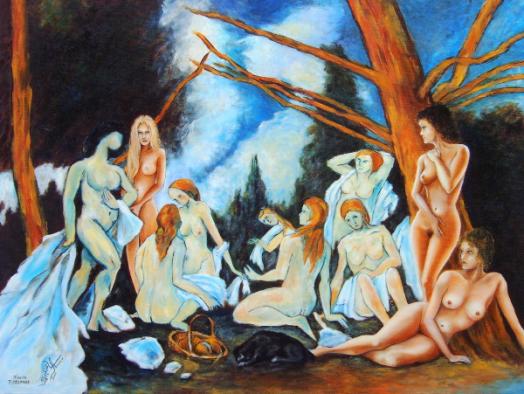 rencontre de baigneuses - Martial Arnaud