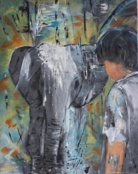 L'éléphant et l'enfant - Rosiane Priam