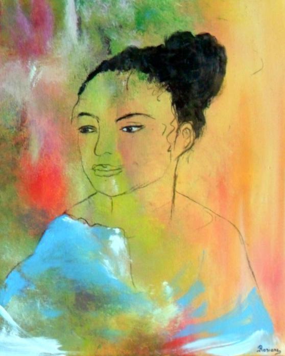 La jeune fille au chignon - Rosiane Priam