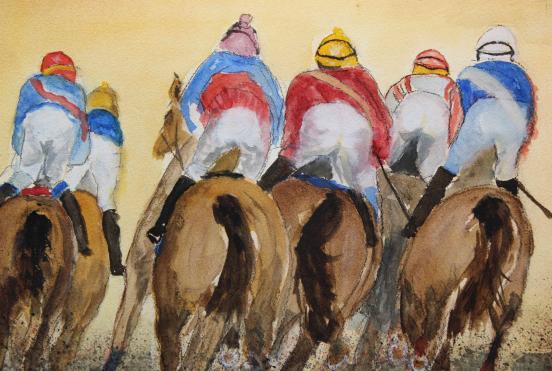 Course de chevaux - Pierre Bayol