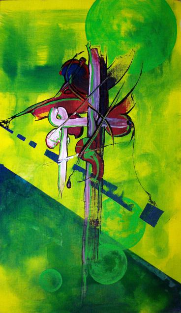 abstrait vert - Anna Stier
