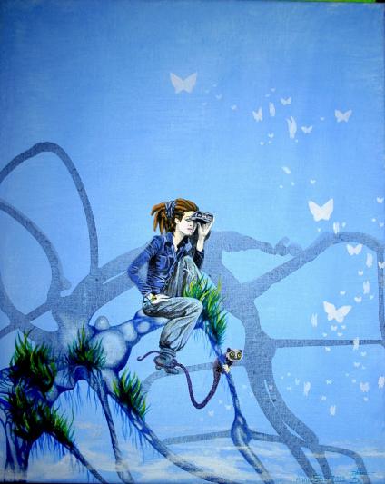 contemplation bleue - Anna Stier