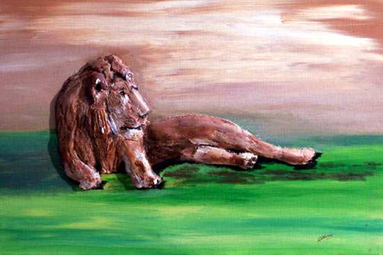 lion des savanes - Alain Daunis