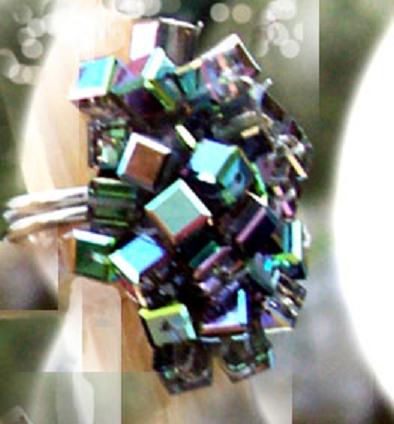 Bague cube Swarovski - Véronique Remy