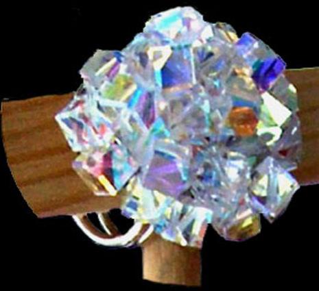 Bague Cube Swarosvki - Véronique Remy