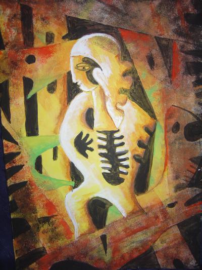 femme dans la forêt - Lydia Cerbera