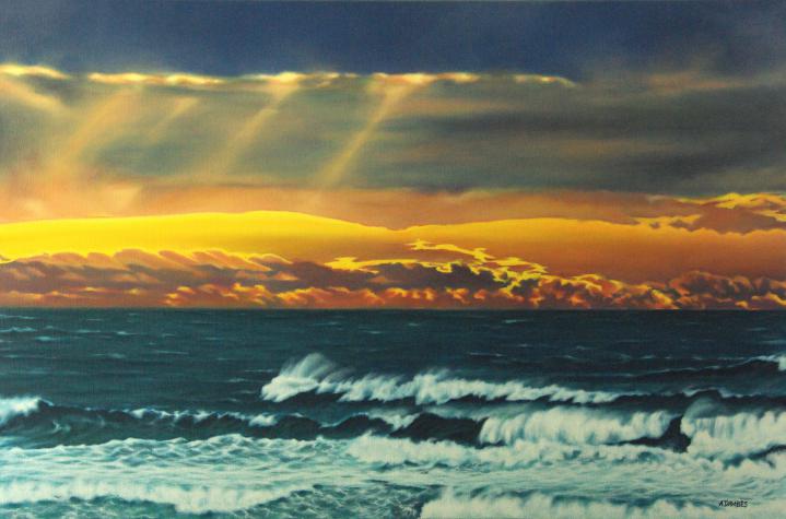 Coucher de soleil - Alain Dambès - Click to enlarge