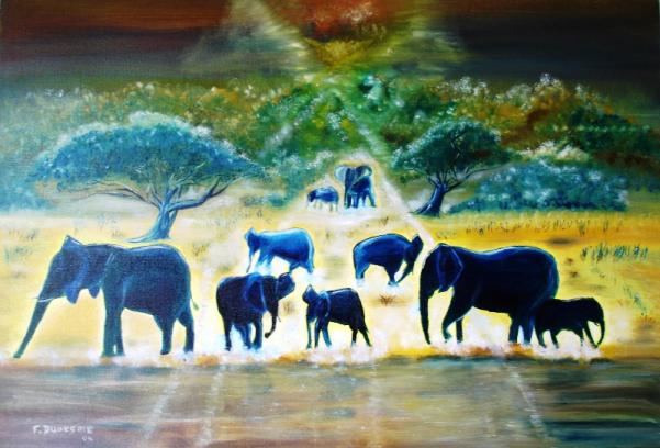 La piste des éléphants - Françoise Dunesme - Cliquer pour afficher en grand