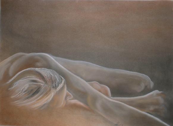 Pastel sur fusain 10 - A Woon - Cliquer pour afficher en grand