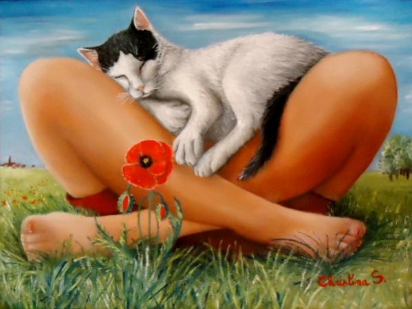 Comme un p'tit coquelicot - Christine Slimani - Cliquer pour afficher en grand