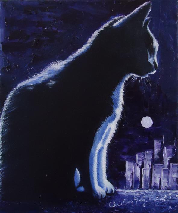 In the moon (version 1) - Christine Slimani - Cliquer pour afficher en grand