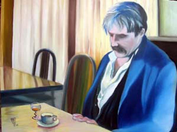 Le buveur - Pierre - Cliquer pour afficher en grand