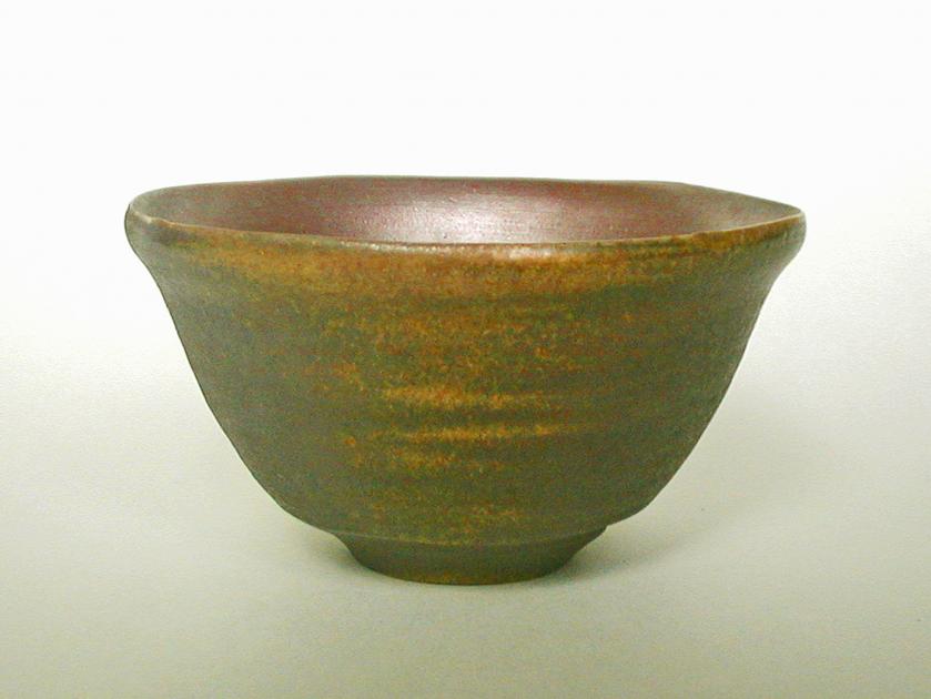 Bizen-style Wood-fired Teabowl with Firing Decorat - Makoto Hatori - Cliquer pour afficher en grand