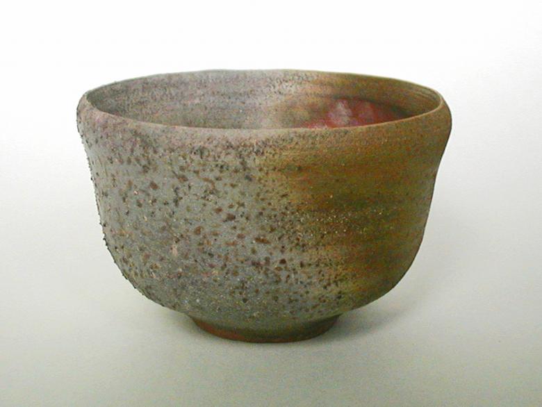 Bizen-style Wood-fired Teabowl with Firing Change  - Makoto Hatori - Cliquer pour afficher en grand