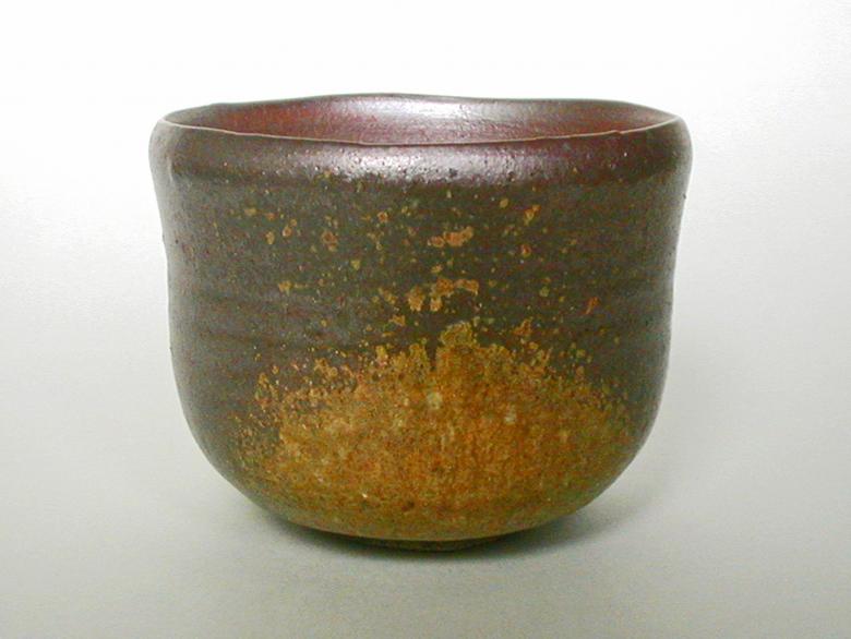 Bizen-style Wood-fired Teabowl with Firing Decorat - Makoto Hatori - Cliquer pour afficher en grand