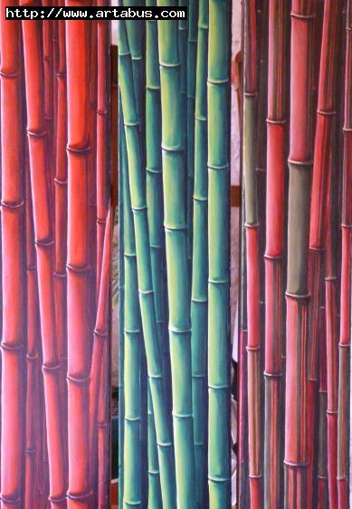 Bambous Triptyque - Valérie Stapleton