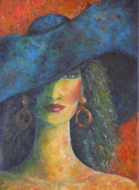 Femme au chapeau - Valérie Stapleton
