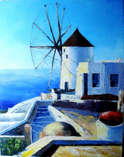 Un pèlerinage à Santorini - Claudia Mandl