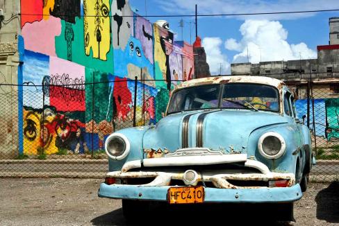 Chevrolet bleue - Jean-Claude Sorel