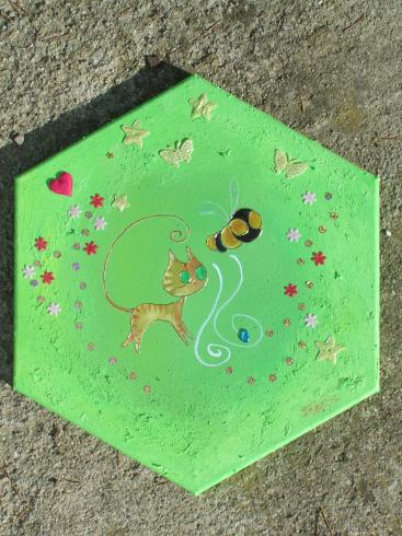 Chat & abeille - Cynthia Guilpin