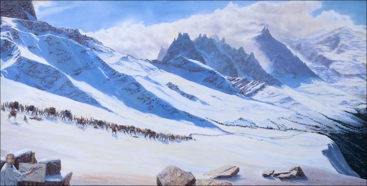 L'Armée d'Hannibal franchit les Alpes - Gérard Hardy - Click to enlarge