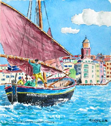 Voiles à saint Tropez - Jacky Roger